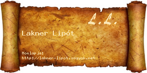 Lakner Lipót névjegykártya